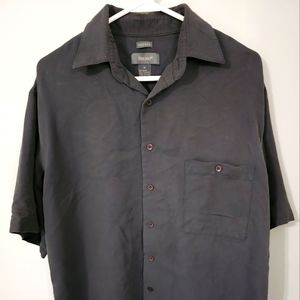 Bruno suede button down shirt mens medium